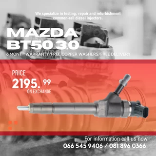 Mazda Bt50 Diesel Injectors For Sale On Exchange With Warranty