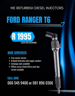 Ford Ranger 2.2 Bk T6 Diesel Injectors For Sale On Exchange With Warranty