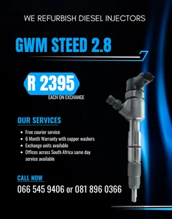 Gwm Steed 2.8 Diesel Injectors For Sale On Exchange With Warranty
