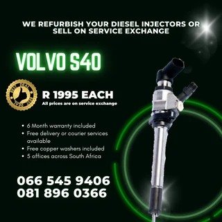 Volvo S40 Diesel Injectors For Sale On Exchange With Warranty
