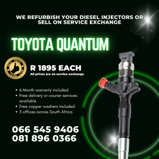 Toyota Quantum Diesel Injectors For Sale On Exchange