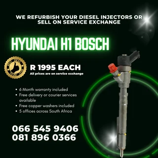 Hyundai H1 Bosch Diesel Injectors For Sale On Exchange With Warranty