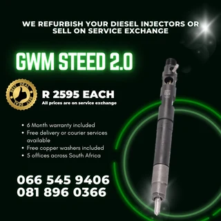 Gwm Steed 2.0  Diesel Injectors For Sale On Exchange With Warranty