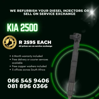 Kia 2500 Diesel Injectors For Sale On Exchange With Warranty