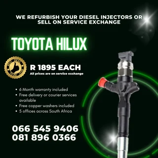 Toyota Hilux Diesel Injectors For Sale On Exchange With Warranty