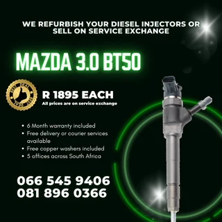 Mazda Bt50 Diesel Injectors For Sale On Exchange With Warranty