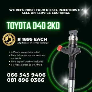 Toyota 2kd Diesel Injectord For Sale On Exchange With Warranty