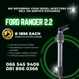Ford Ranger 2.2 T6 Diesel Injectors For Sale On Exchange With Warranty
