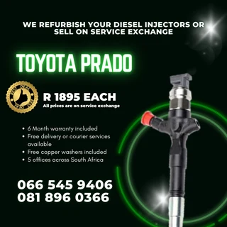 Toyota Prado Diesel Injectors For Sale On Exchange With Warranty