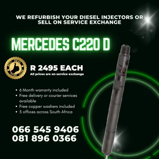 Mercedes Benz C220 Delphi Diesel Injectors For Sale On Exchange With Warranty