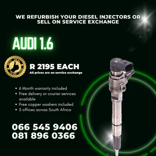 Audi 1.6 Diesel Injectors For Sale On Exchange With Warranty