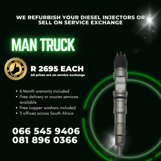 MAN TRUCK DIESEL INJECTORS FOR SALE ON EXCHANGE WITH WARRANTY