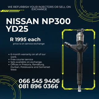 Nissan Np300 Diesel Injectors For Sale On Exchange With Warranty