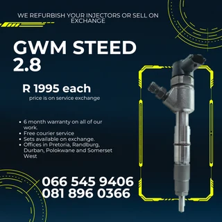 Gwm Steed 2.8 Diesel Injectors For Sale On Exchange With Warranty