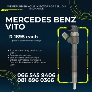 Mercedes Benz Vito Diesle Injectors For Sale On Exchange With Warranty