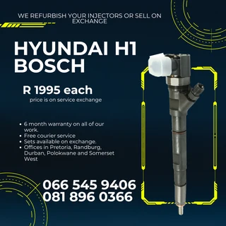 Hyundai H1 Bosch Diesel Injectors For Sale On Exchange With Warranty