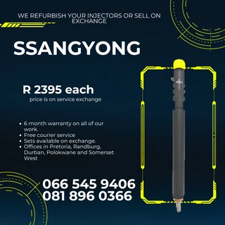 Ssangyong Diesel Injectors For Sale On Exchange With Warranty
