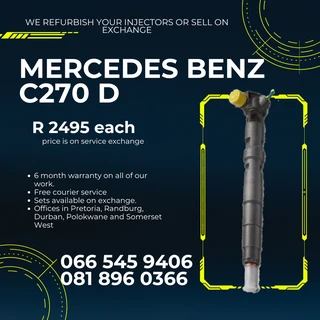 Mercedes Benz C270 D Diesel Injectors For Sale On Exchange With Warranty