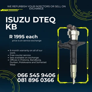 Isuzu Dteq Kb Diesel Injectors For Sale On Exchange With Warranty