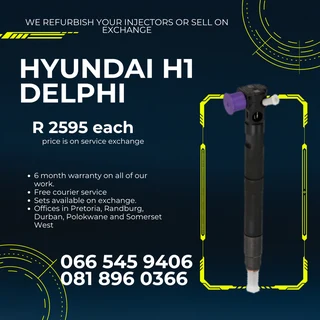 Hyundai H1 Delphi Diesel Injectors For Sale On Exchange With Warranty