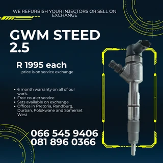 Gwm Steed 2.5 Diesel Injectors For Sale On Exchange With Warranty