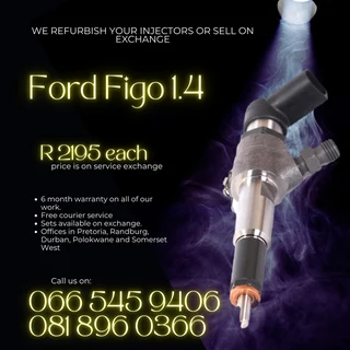 Ford Figo 1.4 Diesel Injectors For Sale On Exchange With Warranty