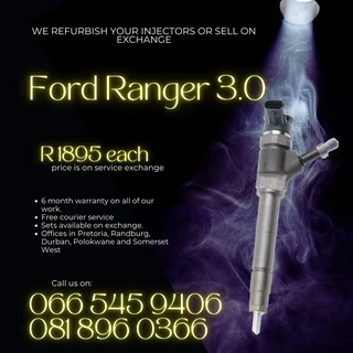 FORD RANGER 3.0 BT50 TDCI DIESEL INJECTORS FOR SALE ON EXCHANGE WITH WARRANTY