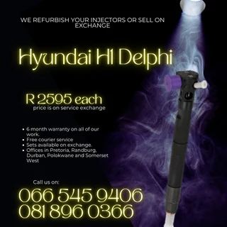 Hyundai H1 Delphi Diesel Injectors For Sale On Exchange With Warranty