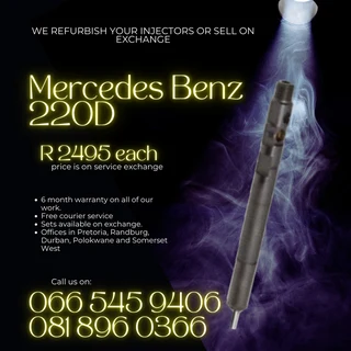 Mercedes Benz  C220 Delphi Diesel Injectors For Sale On Exchange With Warranty