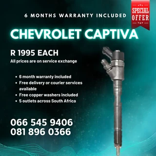 Chevroelt Captiva Diesel Injectors For Sale On Exchange With Warranty