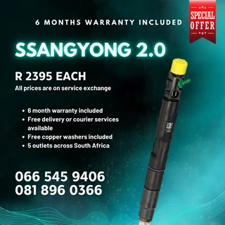 Ssangyong Diesel Injectors For Sale On Exchange With Warranty