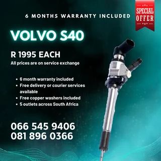 Volvo S40 Diesel Injectors For Sale On Exchange With Warranty