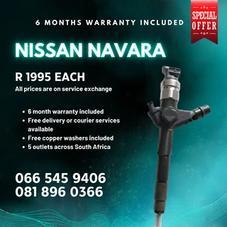 Nissan Navara Diesel Injectors For Sale On Exchange With Warranty