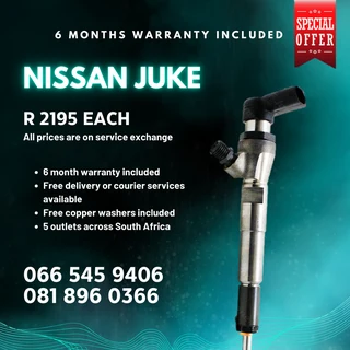 Nissan Juke Diesel Injectors For Sale On Exchange With Warranty