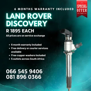Land Rover Discovery Tdv Diesel Injectors For Sale On Exchange With Warranty