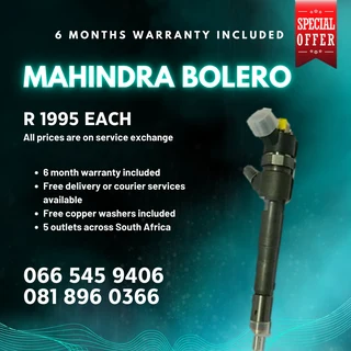 Mahindra Bolero Diesel Injectors For Sale On Exchange With Warranty