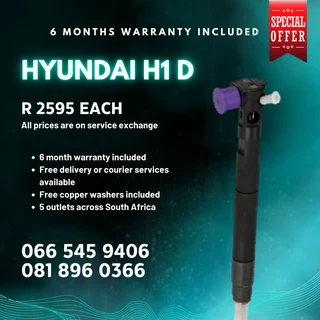 Hyundai H1 Delphi Diesel Injectors For Sale On Exchange With Warranty