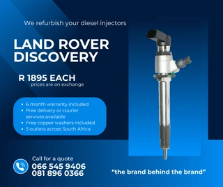 Land Rover Discovery Tdv Diesel Injectors For Sale On Exchange With Warranty