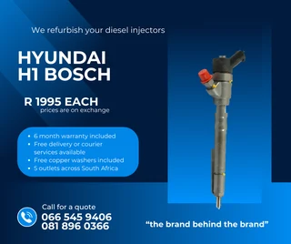 Hyundai H1 Bosch Diesel Injectors For Sale On Exchange With Warranty