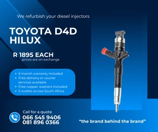 Toyota Hilux Diesel Injectors For Sale On Exchange With Warranty
