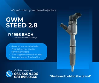 Gwm Steed 2.8 Diesel Injectors For Sale On Exchange With Warranty