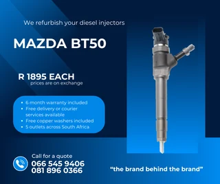 Mazda Bt50 Diesel Injectors For Sale On Exchange With Warranty