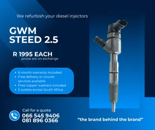Gwm Steed 2.5 Diesel Injectors For Sale On Exchange With Warranty