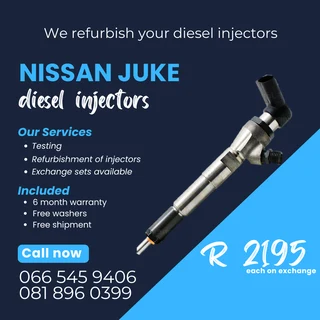 Nissan Juke Diesle Injectors For Sale On Exchange With Warranty
