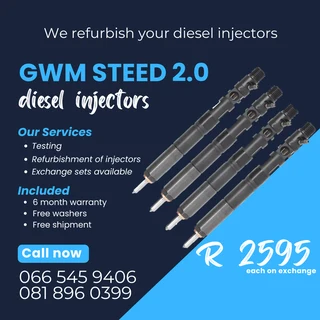 Gwm Steed 2.0 Diesel Injectors For Sale On Exchange With Warranty
