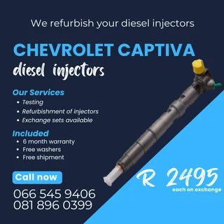 Chevrolet Captiva Delphi Diesel Injectors For Sale On Exchange With Warranty