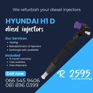 Hyundai H1 Delphi Diesel Injectors For Sale On Exchange With Warranty