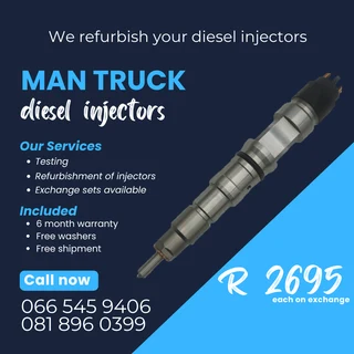 Man Truck Diesel Injectors For Sale On Exchange With Warranty