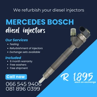 Mercedes Benz C270 Bosch Diesel Injectors For Sale On Exchange With Warranty