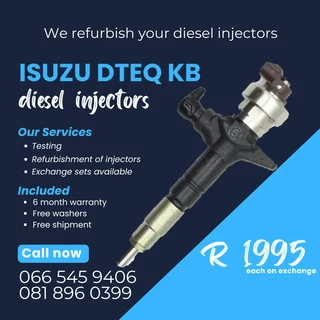 Isuzu Dteq Kb Diesel Injectors For Sale On Exchange With Warranty